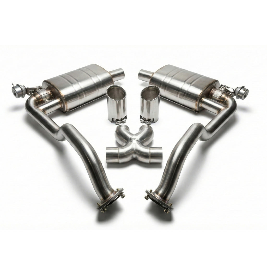 Rebel Performance Porsche Cayman (987.1) Valved Stainless Exhaust