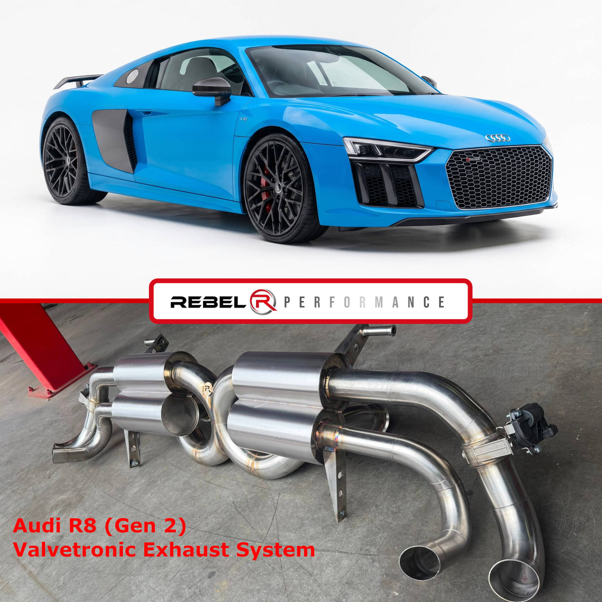 Rebel Performance Valvetronic Exhaust System | Audi R8 Gen 2 (2015+)