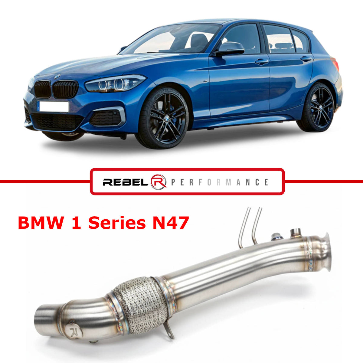Downpipe BMW F20, F21 114d, 116d, 118d/dx, 120d/dx, 125d N47N, N47S1 +CATALYST