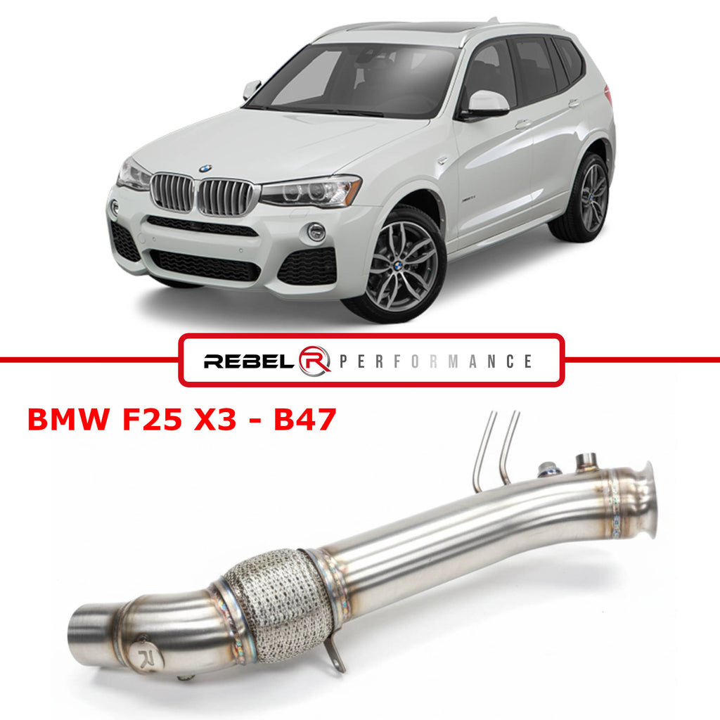 Downpipe BMW F25 X3 18d, 20dx, 28dx B47