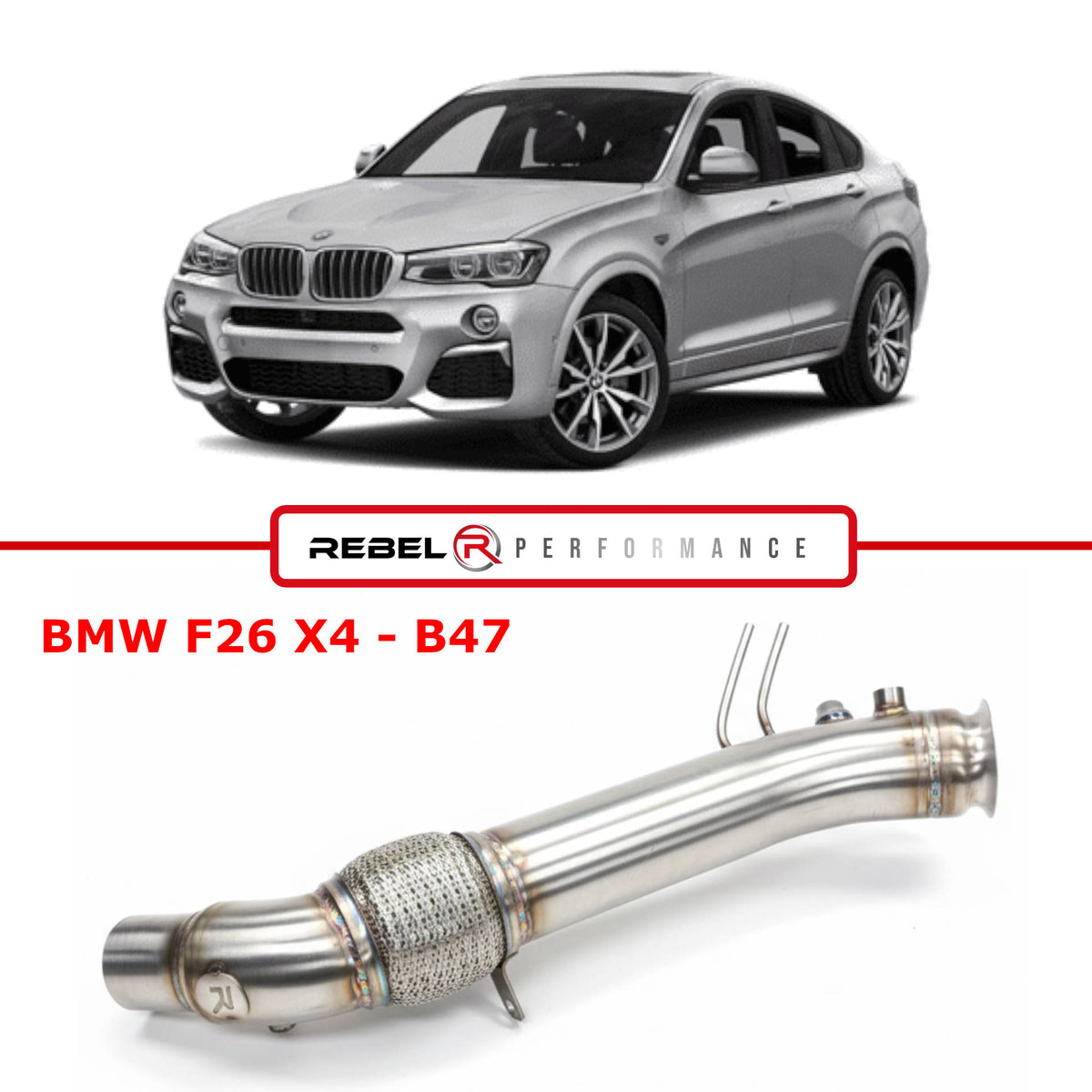Downpipe BMW F26 X4 20dx B47