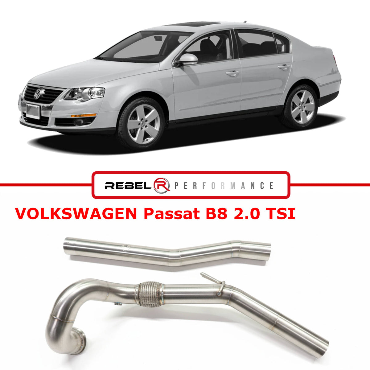 Downpipe VOLKSWAGEN Passat B8 2.0 TSI