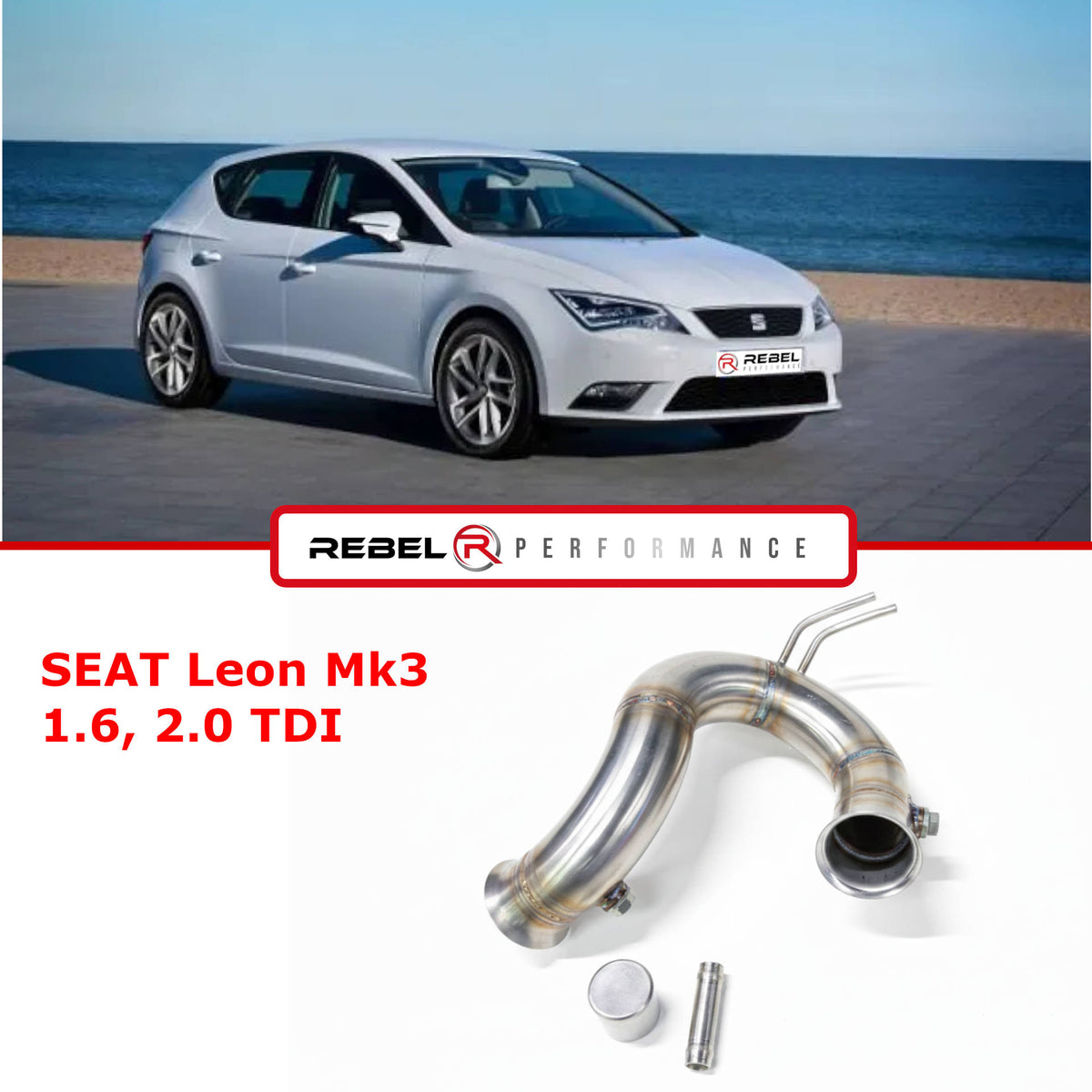 Downpipe SEAT Leon Mk3 1.6, 2.0 TDI