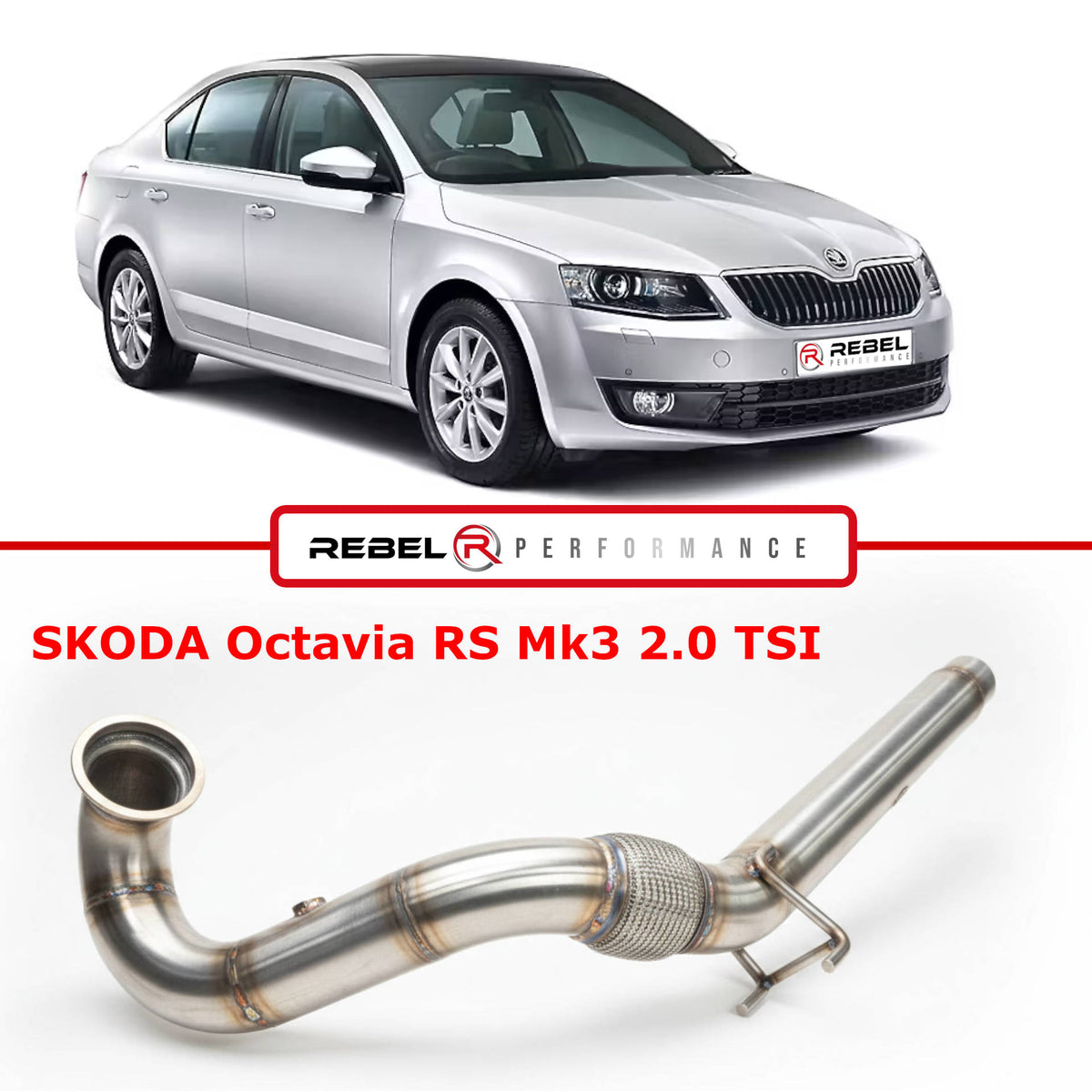 Downpipe SKODA Octavia RS Mk3 2.0 TSI