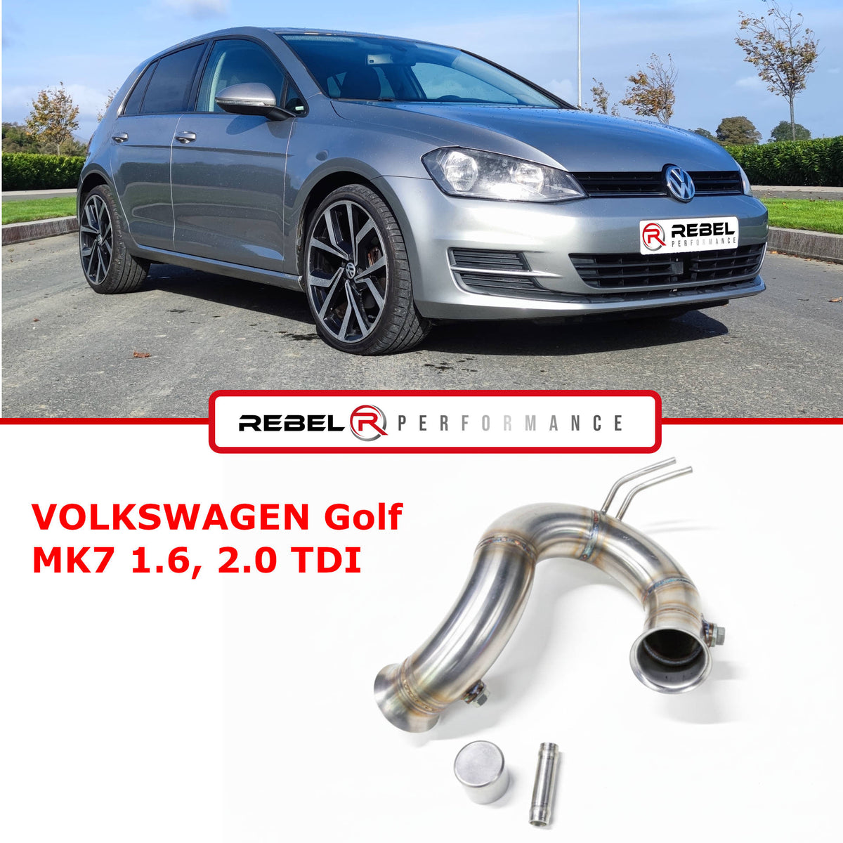 Downpipe VOLKSWAGEN Golf MK7 1.6, 2.0 TDI