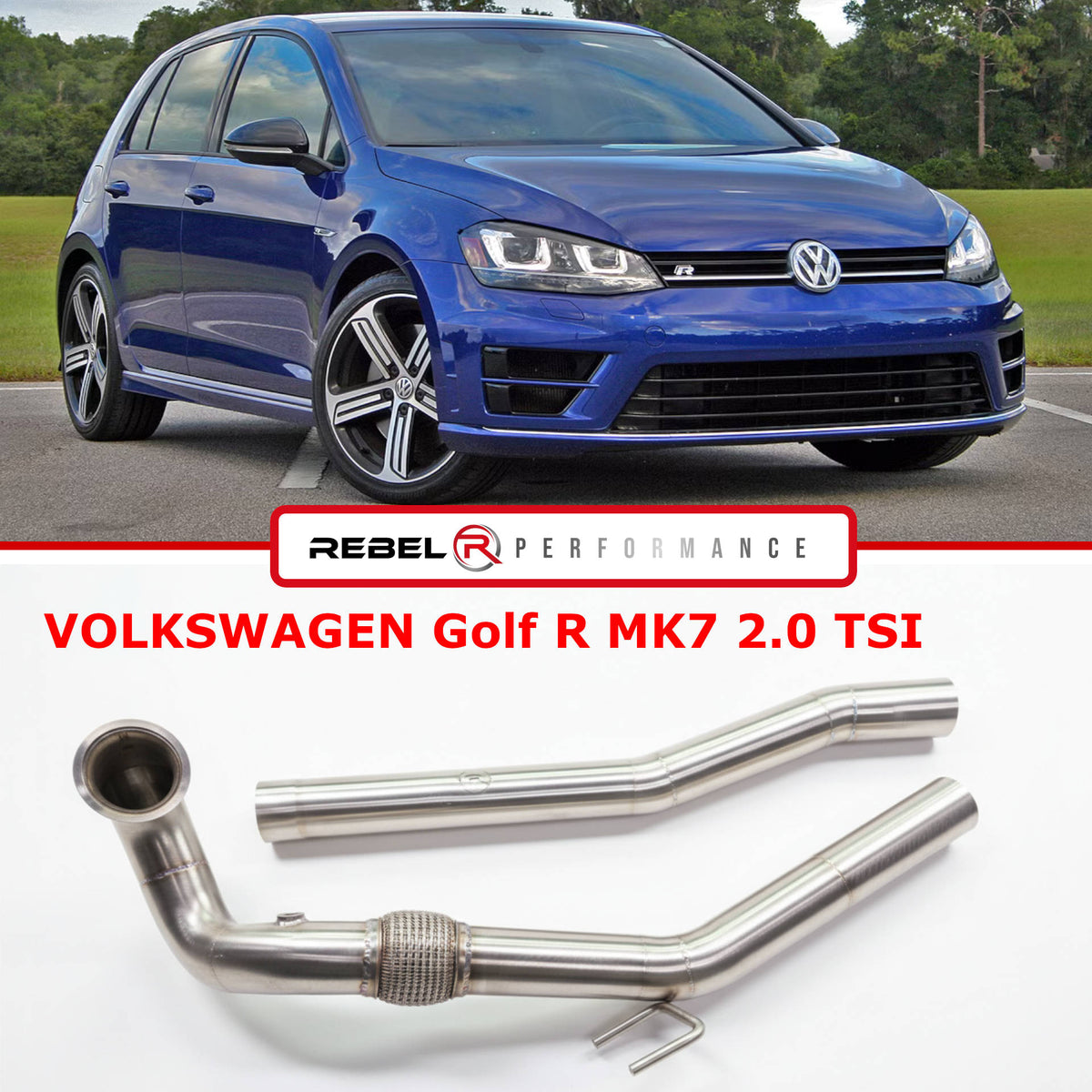 Downpipe VOLKSWAGEN Golf Variant MK7 R 2.0 TSI