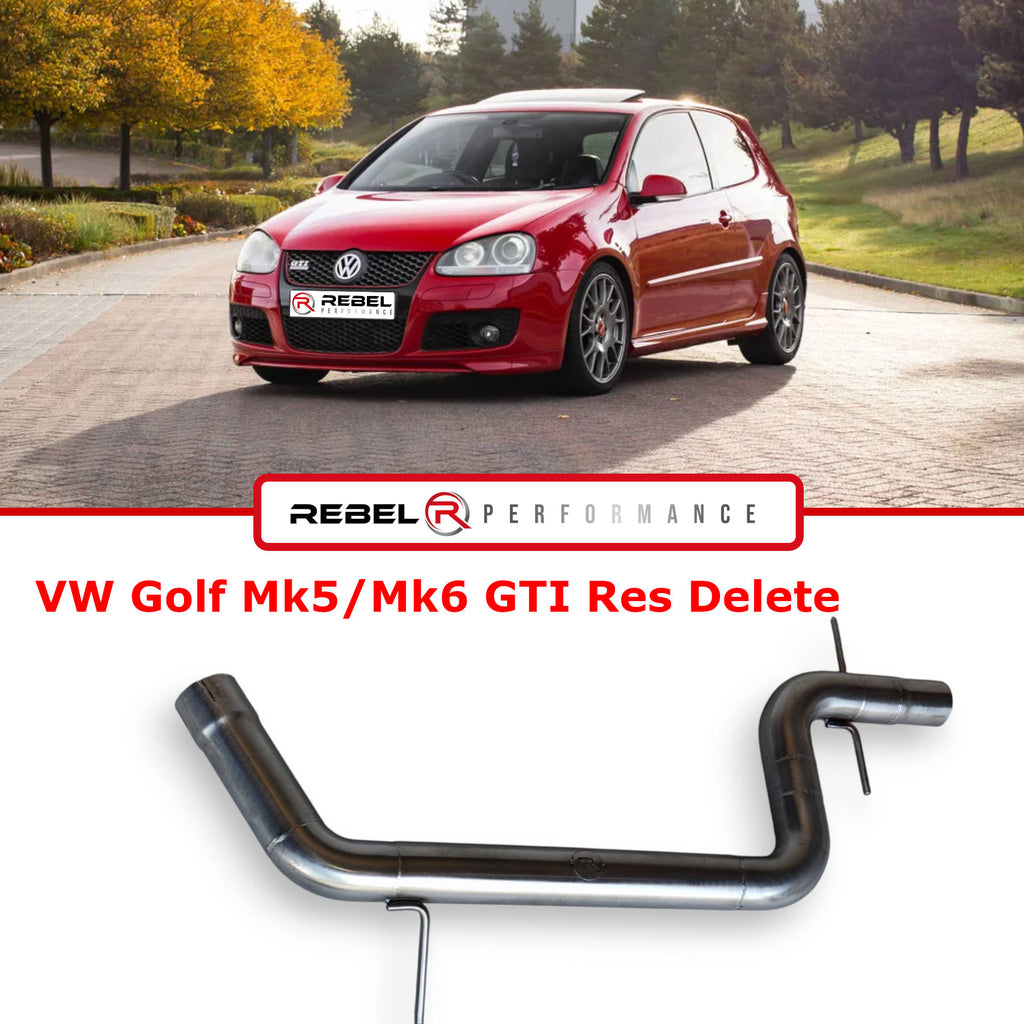 VW Golf Mk5 / Mk6 GTI Resonator Delete Pipe